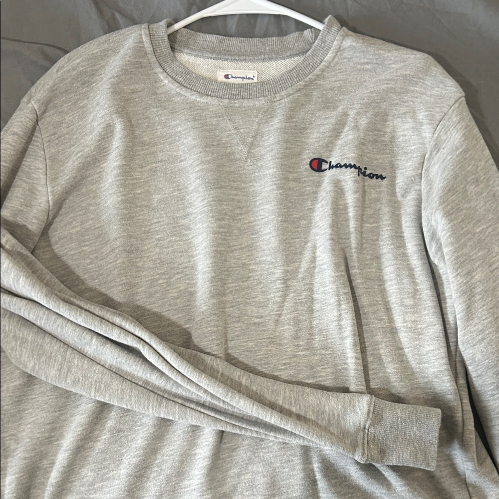 Champion Heather Gray Crewneck Sweatshirt
